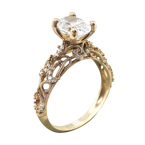 İstanbullu Gelin Süreyya Yüzük 18K