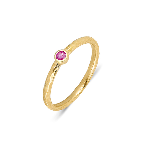 14 Ayar Minimal Şans Yüzük